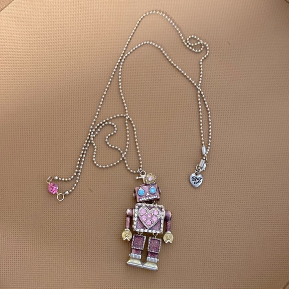 Betsy Johnson robot necklace - Picture 1 of 6